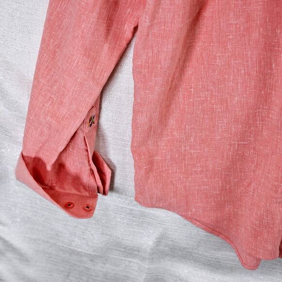 8X Eight X Premium Men's Shirt Slim Fit Button Down Limited Edition Pink 4XL NWT - Picture 5 of 12